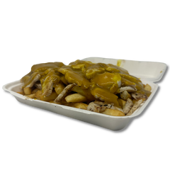 Chips, Chicken & Curry Sauce Chips, Chicken & Curry Sauce - Clark's Bakery