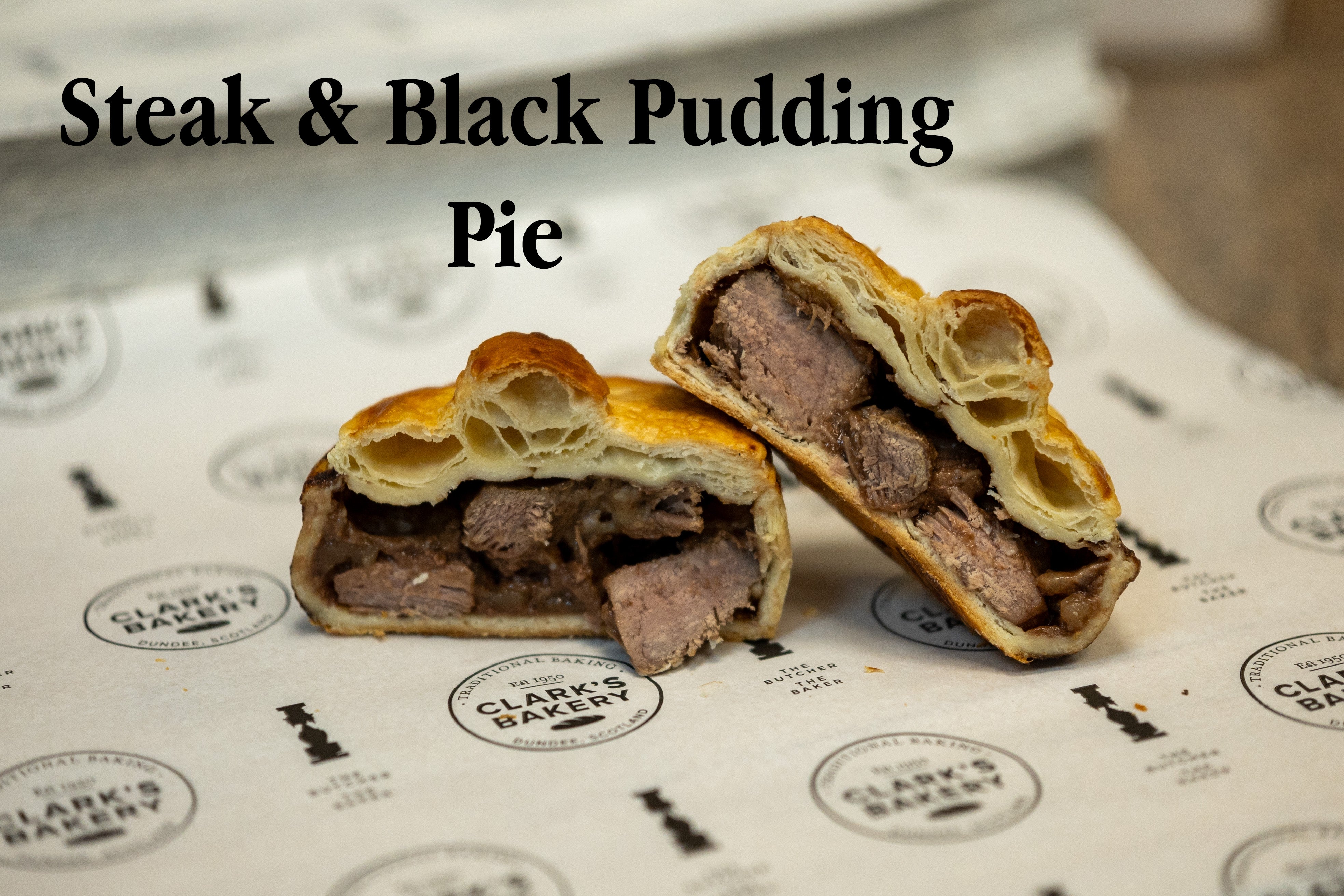 Steak & Black Pudding Pie - Clark's Bakery